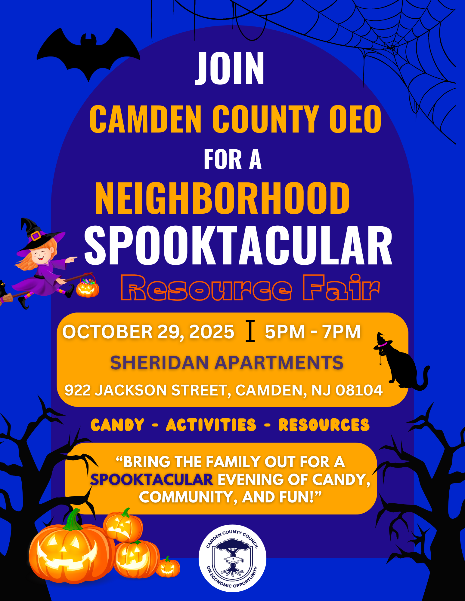CCCOEO Neighborhood Spooktacular Flyer