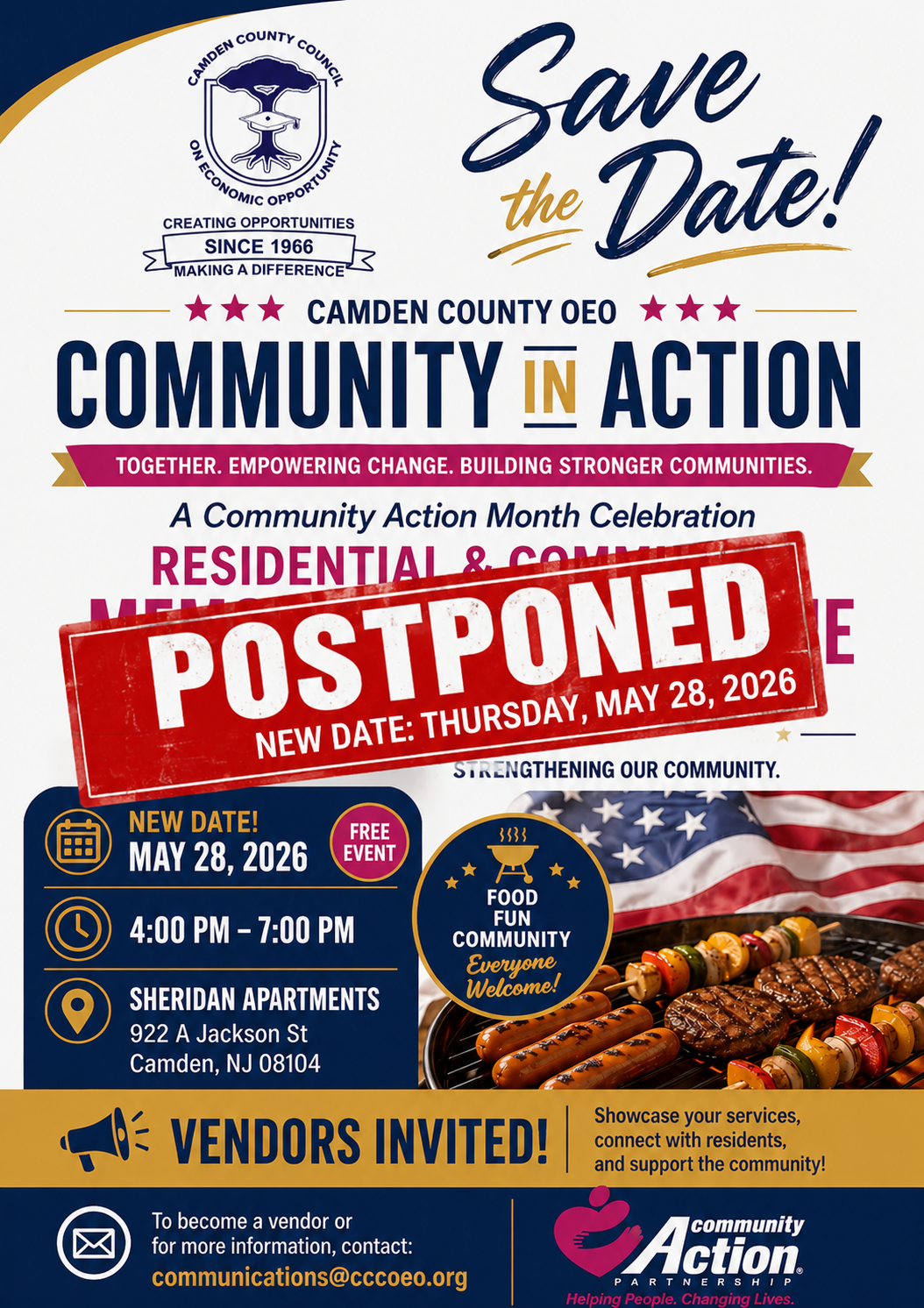 Community In Action BBQ Pospotoned