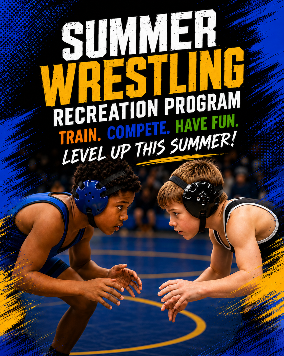 Summer Wrestling Recreation Program Popup
