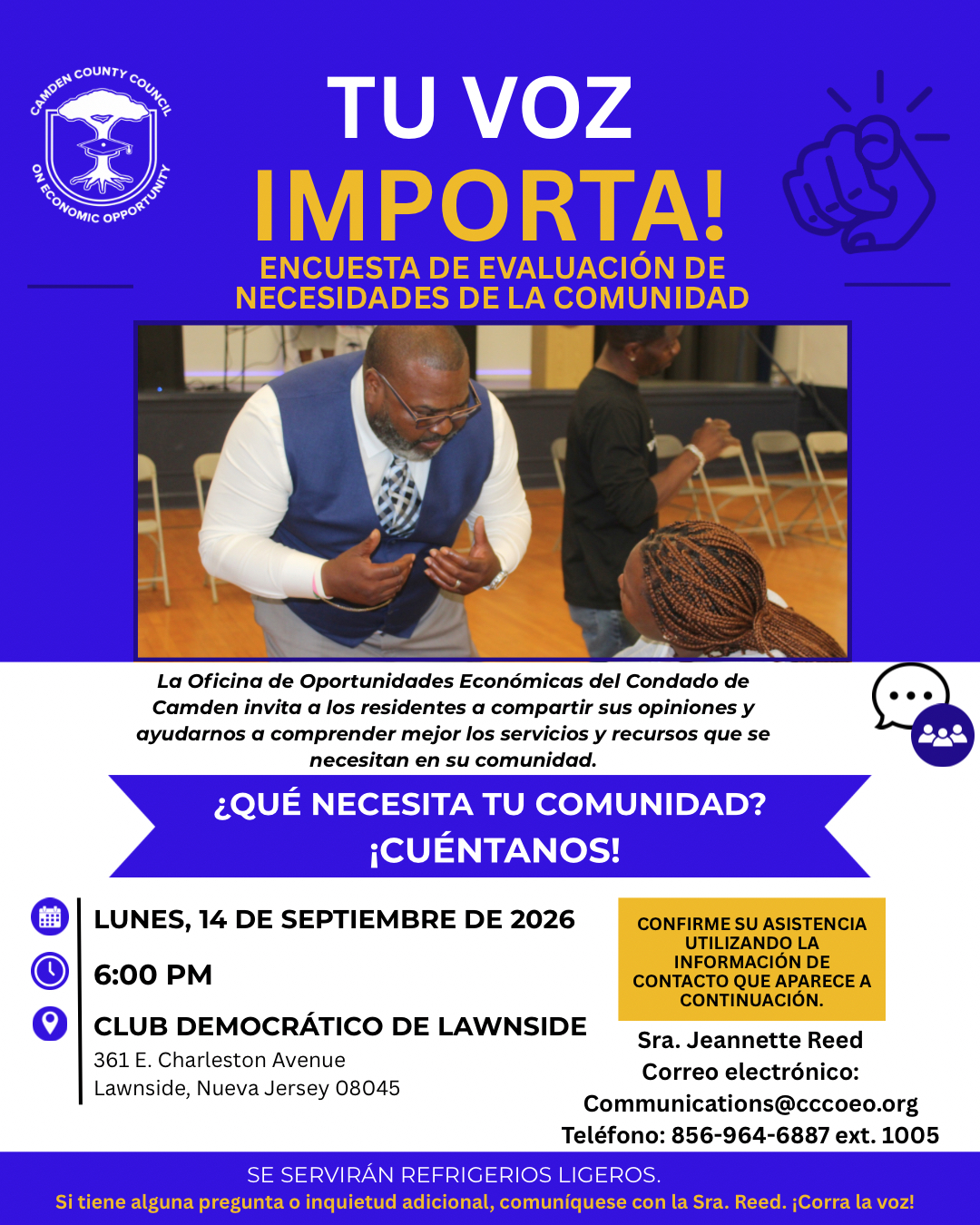 Community Assessment Needs September 14 - spanish